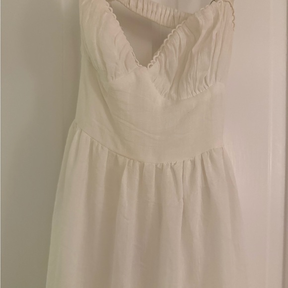 Princess Polly White Midi Dress Size 2 - Picture 3 of 4